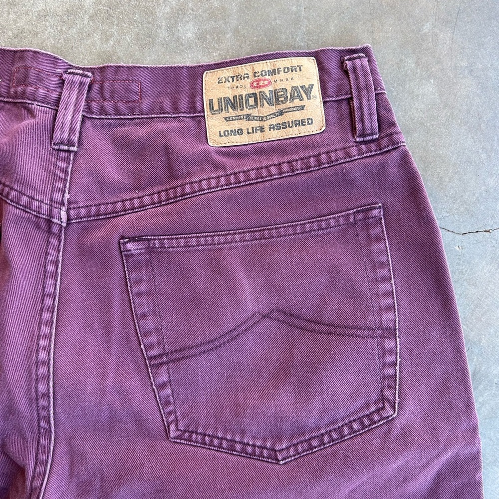 Union Bay Purple Denim Shorts - Picture 3 of 8